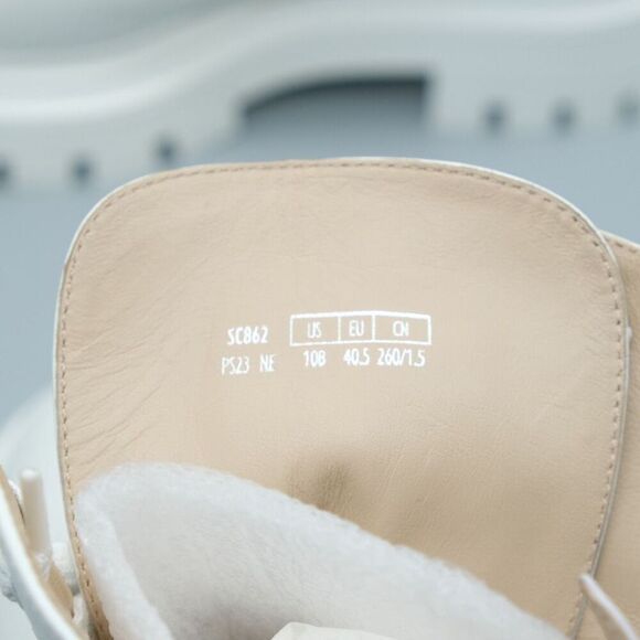 Stuart Weitzman Bedford Sleek Lace Up Zip Up Boots Leather White Women's Size 10 - Picture 5 of 12